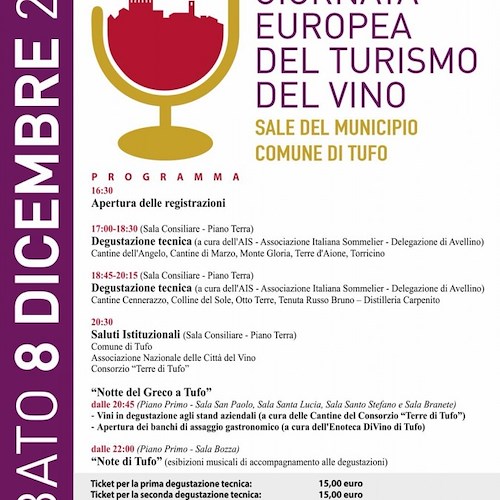 "La giornata europea del turismo del vino" a Tufo viaggio nel mondo del Greco di Tufo